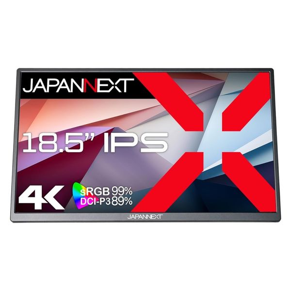 ジャパンネクスト 18.5インチ 4Kワイド モバイルディスプレイ(3840x2160/IPS) JN-MD-IPS185UHDR(直送品)