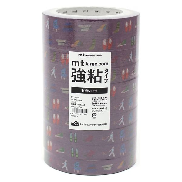 カモ井加工紙 カモ井 mt large core アパレル 強粘着 10巻パック MT10L079 1個（直送品）