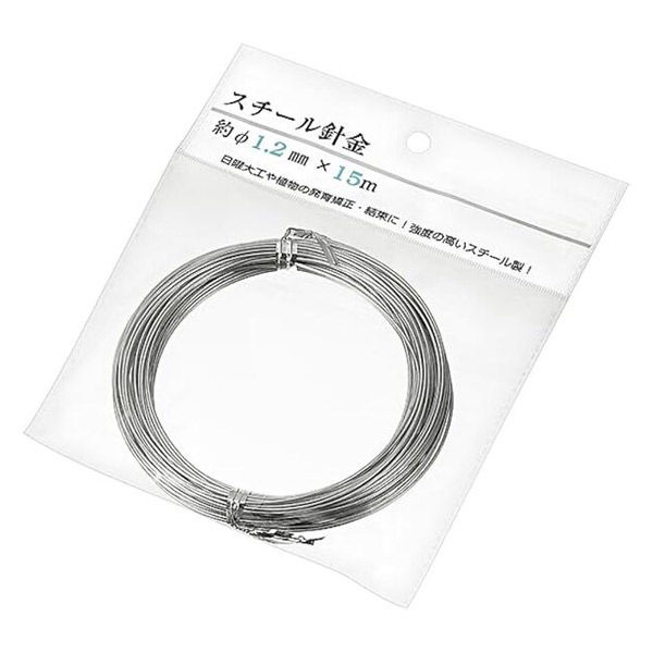 エコー金属 スチール針金 約φ1.2mm×15m 1506ー776 1巻 - アスクル