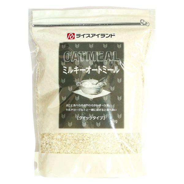 ミルキーオートミール 1kg 1袋 ライスアイランド - アスクル ミルキーオートミール 1kg 1袋 ライスアイランド - アスクル