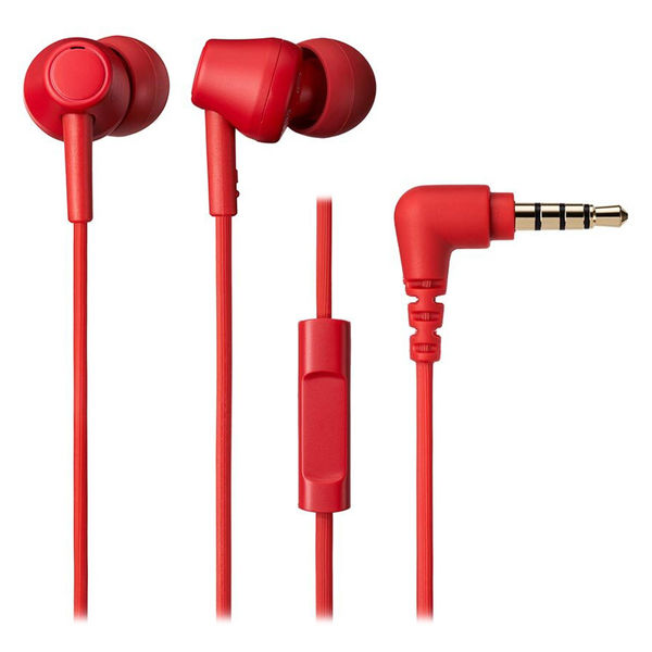 オーディオテクニカ マイク付きイヤホン ATHーCK350XiSRD 1個