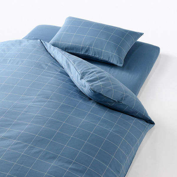 無印良品 MUJI 麻平織 掛ふとんカバー シングルサイズ 145×210cm