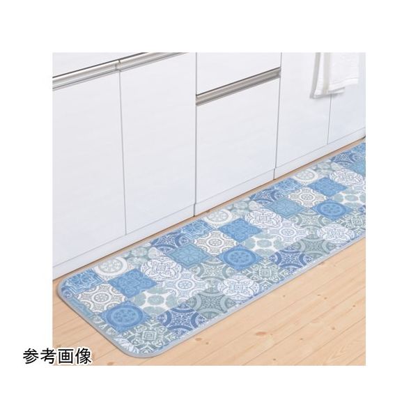 アズワン 拭けるマットシリーズ アンティグロ キッチンマット ブルー 600×1800mm 65-1700-53 1枚（直送品）