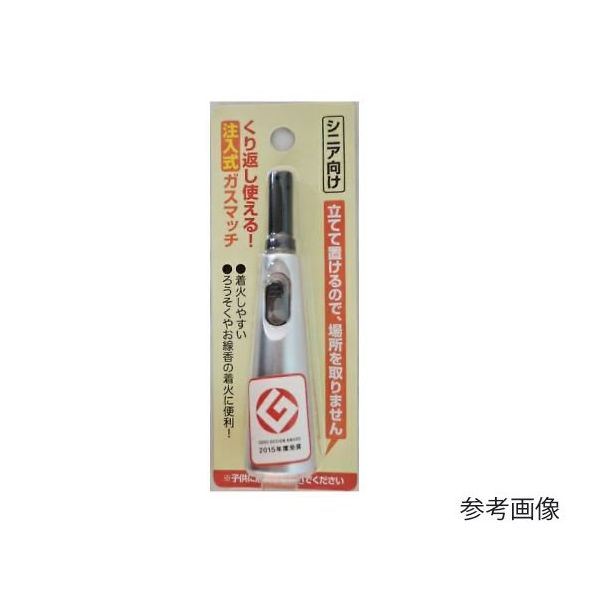 ライテック 注入式 ガスマッチ 優火スリム ブリスター 67-2379-91 1個（直送品）