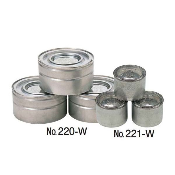 ホワイトプロダクト ケイネン無地缶(缶入)220g 1ケース(60個入) 67-6922-37 1ケース(60個)（直送品）