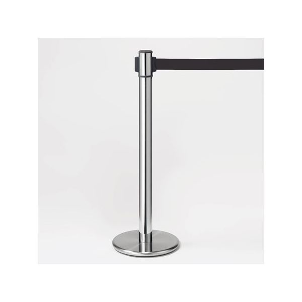 スガツネ工業 ベルトパーテーション ヘッド回転タイプ 黒 67-7408-56 1個（直送品）