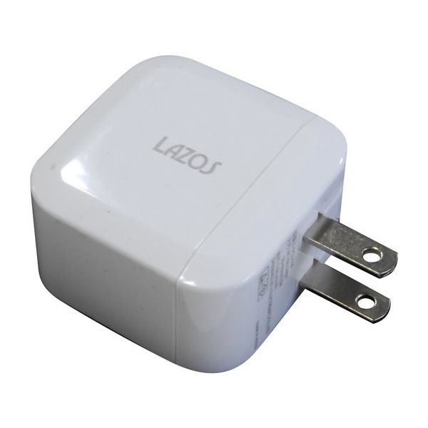 リーダーメディアテクノ AC充電器 2口 2.4A USBーA×2 ホワイト 1ケース(50個入) L-AC2.4-W 1ケース(50個)（直送品）