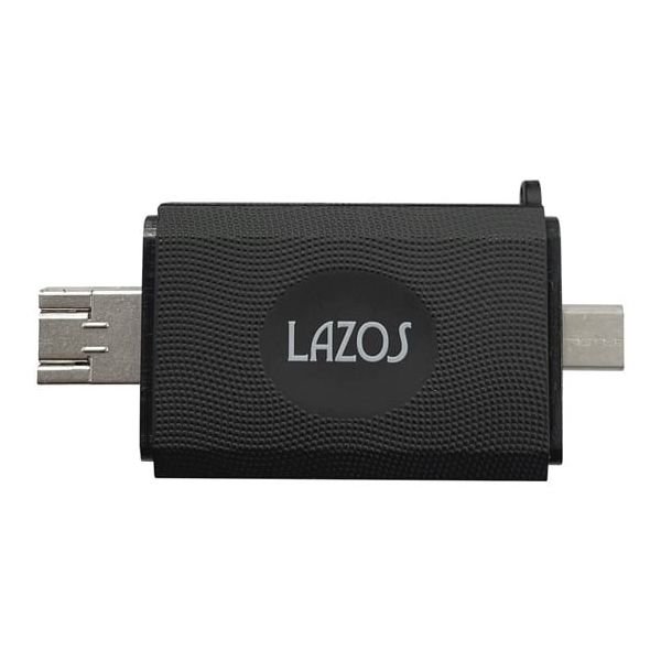 マルチカードリーダー(microUSB / TypeC USBーA)1ケース(6個入) L-MCR-M 1ケース(6個)（直送品）