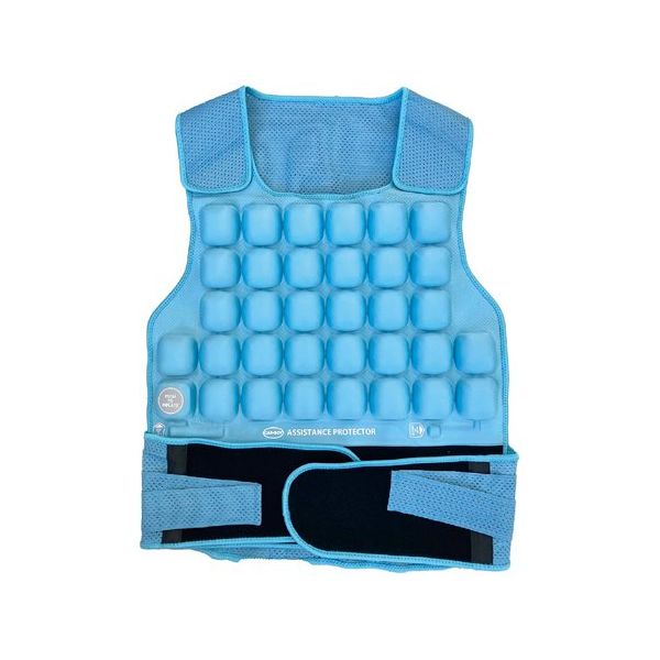 カーボーイ 介助プロテクター ブルー FM-136 1着 67-8057-42（直送品）