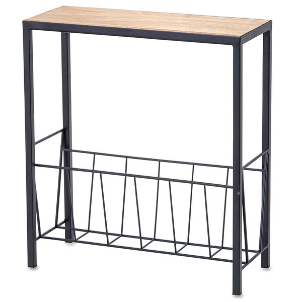 ポッシュリビング マガジンラック W45×D18×H50cm マンゴーウッド