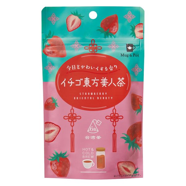 Mug＆Pot（マグ＆ポット） イチゴ東方美人茶 1袋（6バッグ入