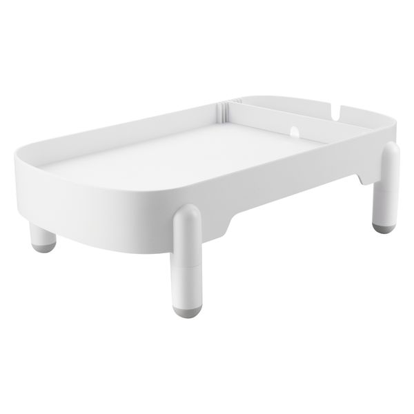 ご飯台 猫/犬 (幅195×奥行365mm以内の 給餌器 給水器 など対応) ホワイト PET-ST01WH エレコム 1個（直送品）