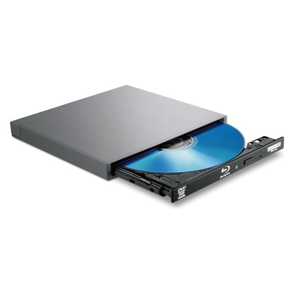 外付け ブルーレイドライブ USB 3.2 Gen1 超薄型 グレー LBD