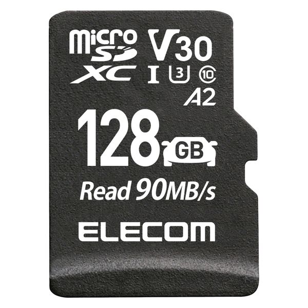 micro SDカード 128GB Class10 UHS-I U3 防水 IPX7 MF-DRMR128GU13 エレコム 1個（直送品）