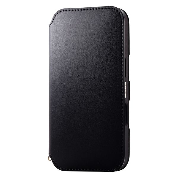 DEMIU iPhone 16 Pro用 ブラックレザー ケース iPhone16スマートフォンケース