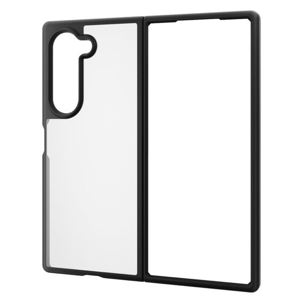 Galaxy Z Fold6(SC-55E) ケース ハイブリッド 軽量 ブラック PM-G245TSLFCBK エレコム 1個（直送品）