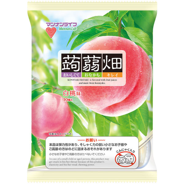 マンナンライフ 蒟蒻畑白桃味 25g×10個×12袋 4902738270044 1