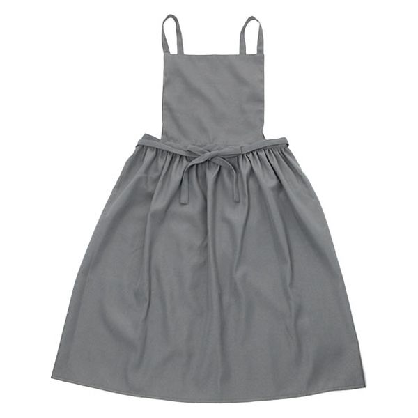 ギャザーエプロン ブルー LAKOLE/ラコレ - アスクル