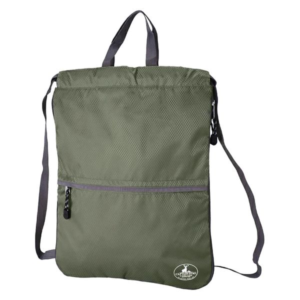 オトナのナップサック／コーデュラカーキ スワン CAPTAIN STAG ナップサック 1317 カーキ 1個（直送品