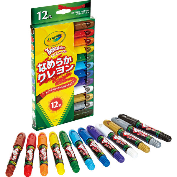 Crayola クレヨラ ツイスタブルなめらかクレヨン12色 723-302 1個