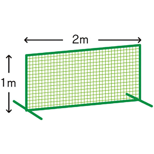 ゼット学校体育 防球フェンス取替用ネット1m×2m ZN900N 1