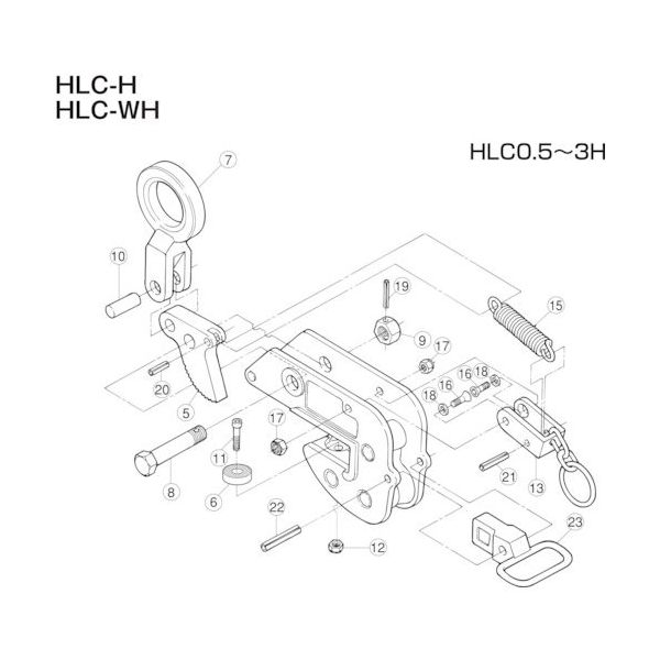 スーパーツール スーパー 横吊クランプ(HLCーH)用パッドセット HLP1H 1セット 855-0676（直送品）