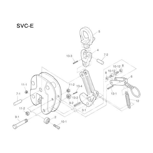 スーパーツール スーパー 立吊クランプ(SVCーE)用パッドセット SVP0.5E 1セット 855-0627（直送品）