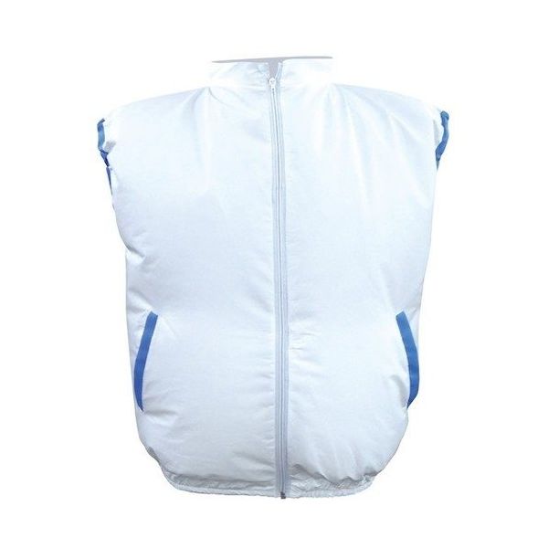 ブレイン 空調ベスト(R)不織布使い切りタイプ ホワイト 服のみ 1式(10着入) BR-576SF 1式 630-4186（直送品）