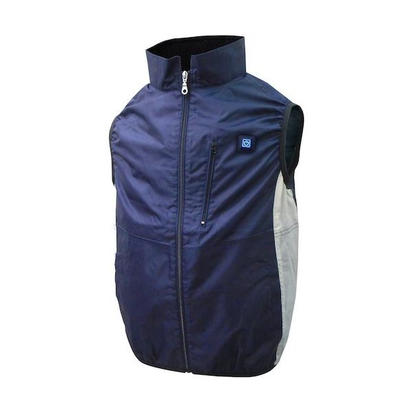 7.4V胸スイッチ式空調ベストR(フルハーネス対応)服のみ ネイビー LLーXLサイズ MESH-BR-060-1-LLXL-NV 1着（直送品）