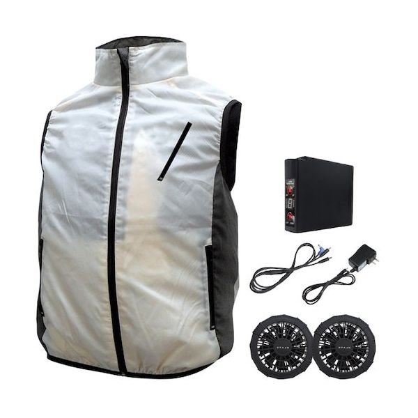 ブレイン 7.4V胸スイッチ無し空調ベストR（フルハーネス対応）フルセット