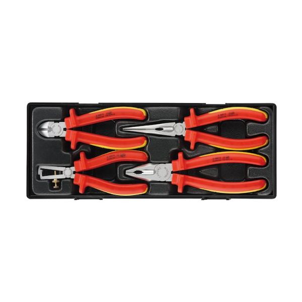 JTC 4PCS 絶縁プライヤーセット JTCK9041 1セット 507-3572（直送品）