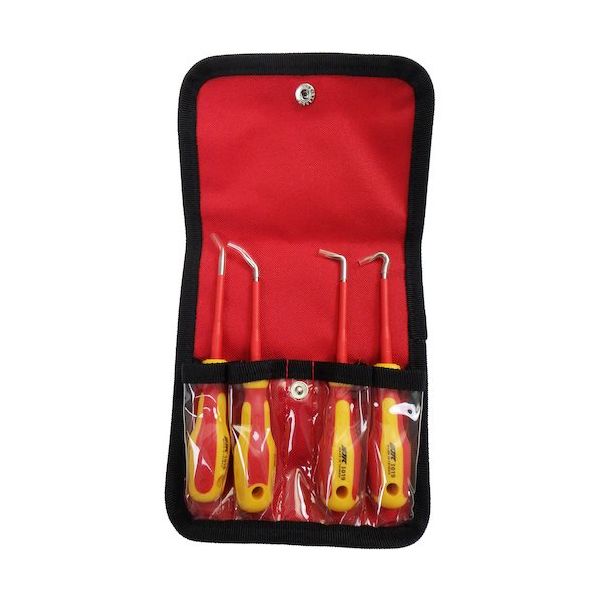 JTC 4PCS 絶縁オイルシールフックセット JTCI019 1セット 508-2988（直送品）