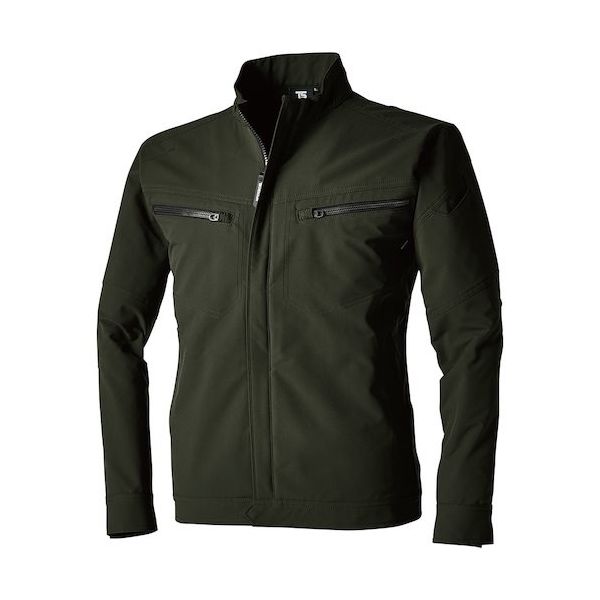 TS DESIGN TS4Dエコダブルクロスジャケット S カーキグリーン 5616 55 1着 578-9950（直送品）