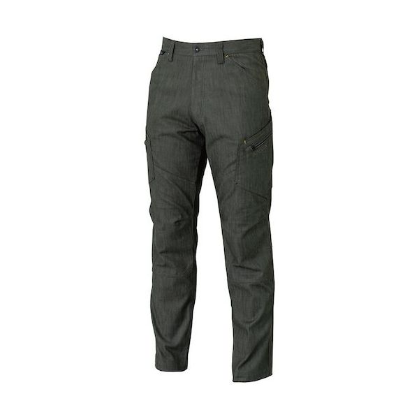 送料無料の商品 TS カーキグリーン S TWILLメンズカーゴパンツ LAYERED DESIGN 作業服