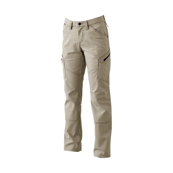 TS DESIGN ハイブリッドコットンレディースカーゴパンツ LL ベージュ 35141 15 1着 584-6472（直送品）