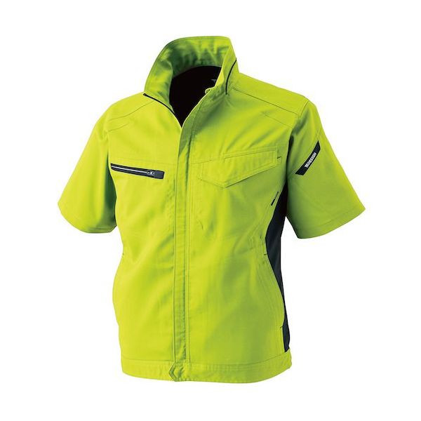 TS DESIGN AIR ACTIVEショートスリーブジャケット 6L ライトグリーン 8156 55 1着 585-2632（直送品）作業着 ジャンパー／ブルゾン 男性用・男女兼用 半袖