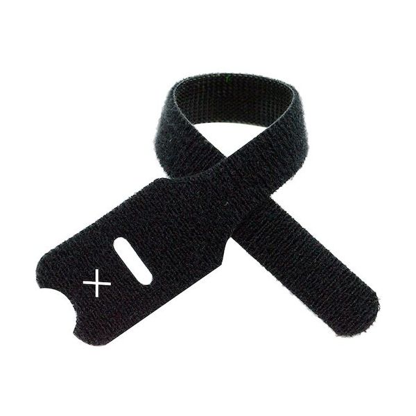 リップタイライトスクリューマウント ハトメ付き 12.7mmX203.2mm 100本入 黒 X-08-G1M-BK 1パック(100本)（直送品）