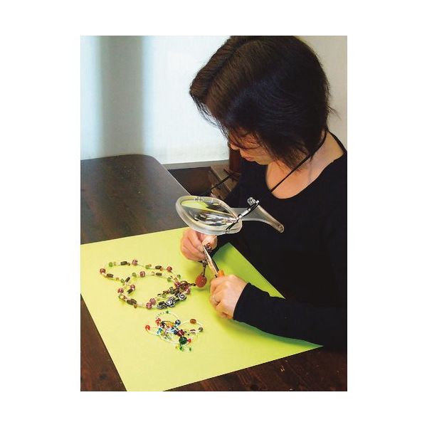 コンテック KONTEC 両手が使えるルーペ 角 LP-37R 1個 574-3128（直送品）