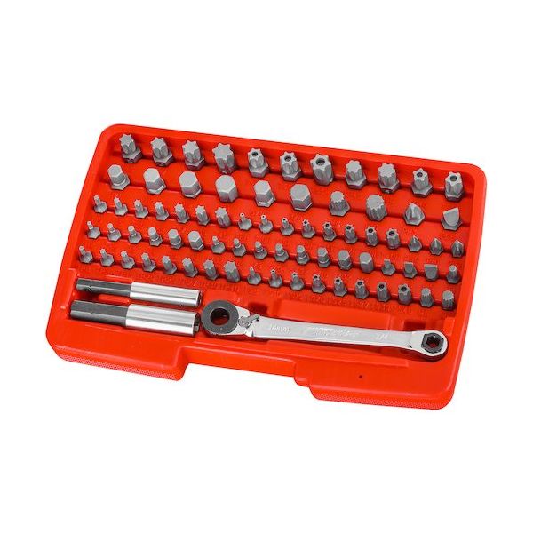 JTC 78PCS ダブルエンドミニラチェットビットセット JTC7801 1個 653-2186（直送品）