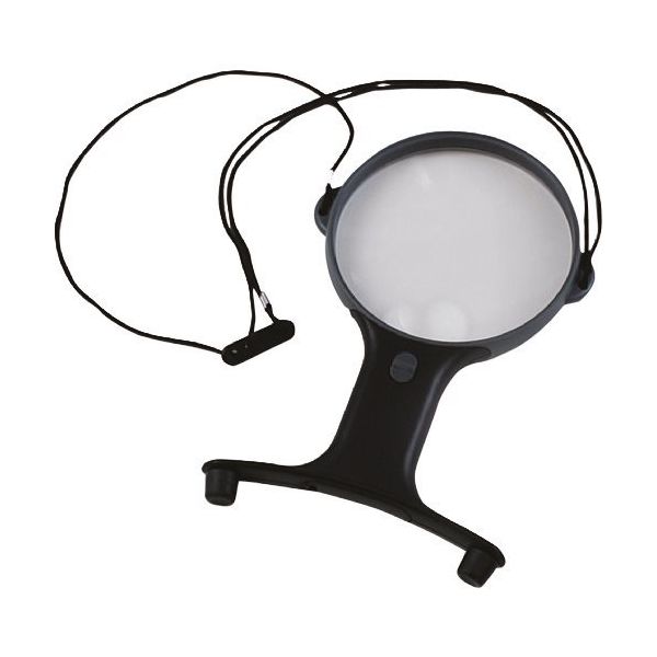 コンテック KONTEC 両手が使えるルーペ 丸110mm LP-35R 1個 574-3138（直送品）