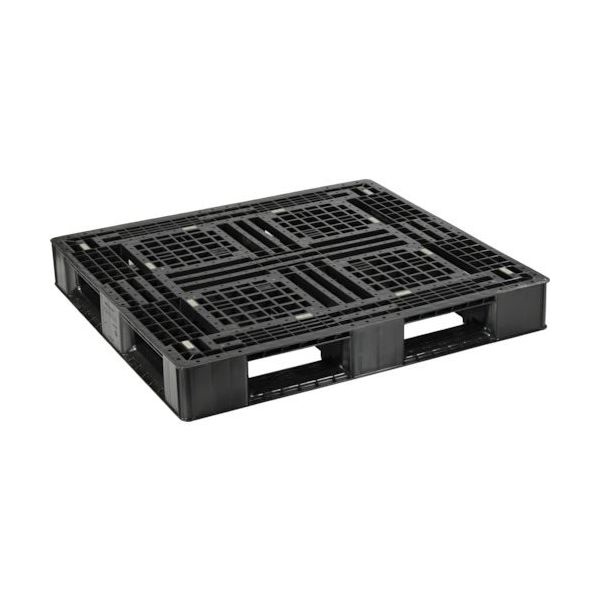 日本プラパレット NPC プラスチックパレットFAー1110RR 片面四方差し 黒 FA-1110RR 1枚 432-8333（直送品）