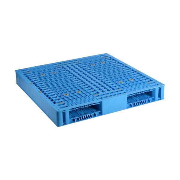日本プラパレット NPC プラスチックパレットHSー1111 両面二方差し ブルー HS-1111 1枚 432-8342（直送品）