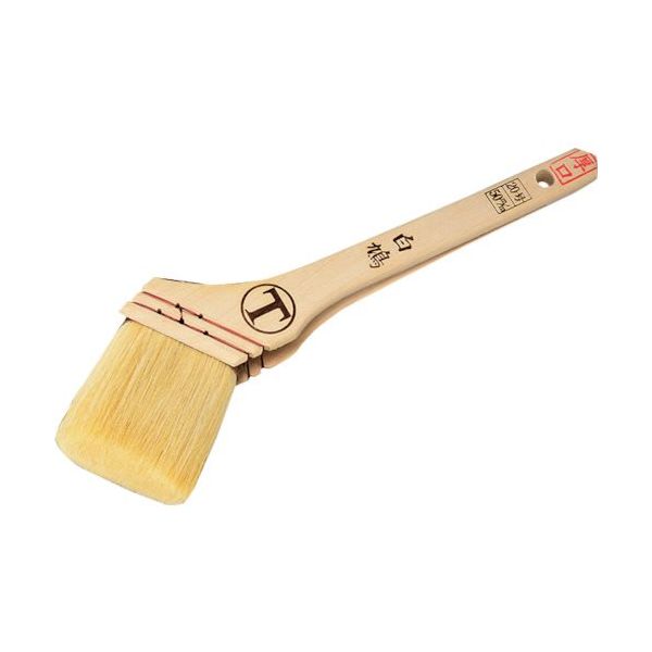 大塚刷毛製造 大塚 白鳩 厚口 筋違 白 20号 1015450020 1本 229-1421（直送品）