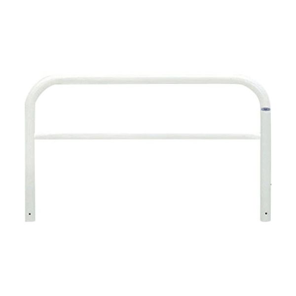 帝金 バリカー横型 スチール製 焼付塗装(白色)横浅あり固定式 82A3-15W 1本 624-4900（直送品）