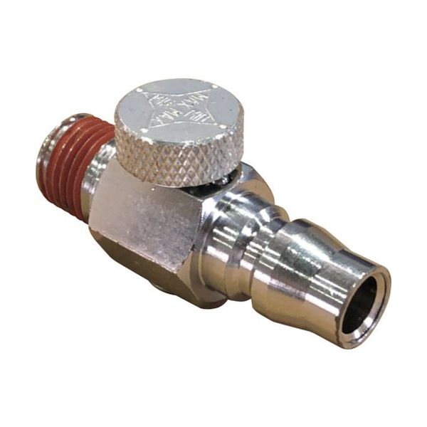 東空販売 TOKU レギュレータ付プラグ 1/4オスx1/4プラグ・オス(鉄) T50220G60 1セット(5個) 403-9837（直送品）