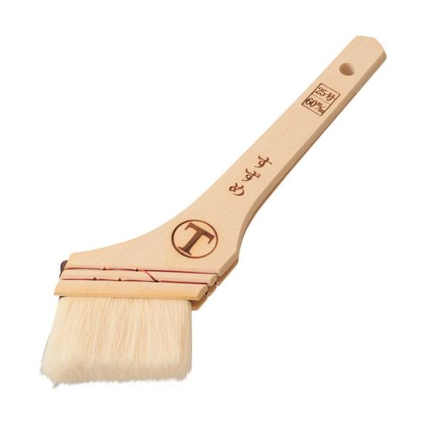 大塚刷毛製造 大塚 *すずめニス 筋違 白 25 号 /60ミリ 1017510060 1本 533-7846（直送品）