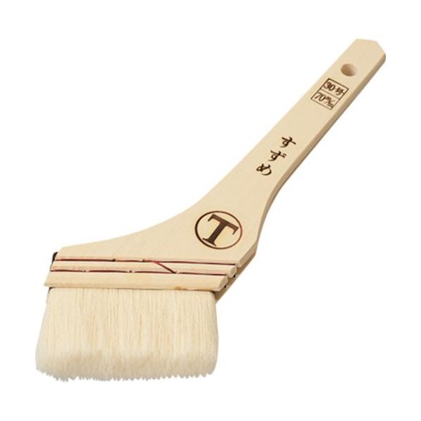 大塚刷毛製造 大塚 *すずめニス 筋違 白 30 号 /70ミリ 1017510070 1本 533-7834（直送品）