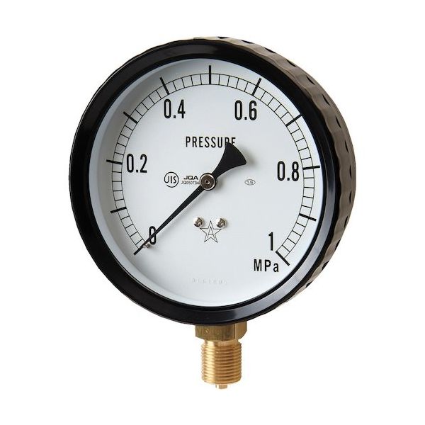 右下精器製造 右下 密閉形圧力計(成績書付き、トレーサビリティ無し) W311-241-0.16MPA-SE 1個 507-6601（直送品）