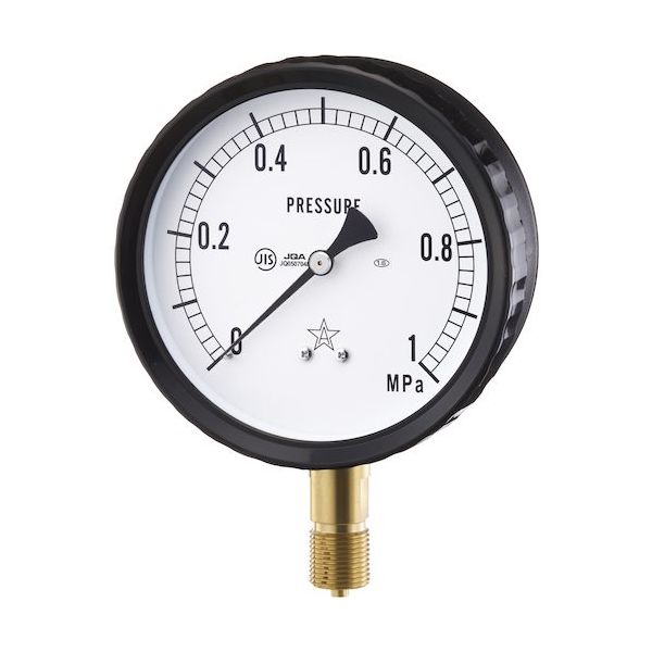 右下精器製造 右下 密閉形圧力計(成績書付き、トレーサビリティ無し) W411-241-0.16MPA-SE 1個 508-2863（直送品）