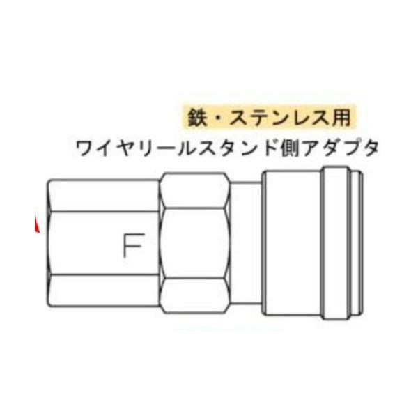 ダイヘン 送給ユニットワイヤリールスタンド側Fe用アダプタ L10597B03 1個 563-9851（直送品）